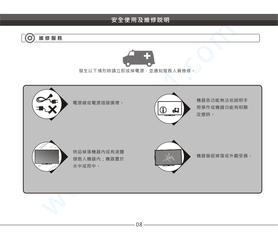 声宝EM-50NT15D液晶电视说明书-8 声宝EM-50NT15D液晶电视说明书-8