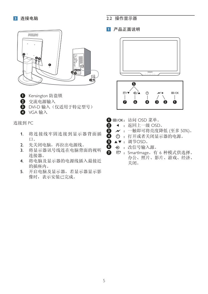 飞利浦231S2显示器说明书-6 飞利浦231S2显示器说明书-6