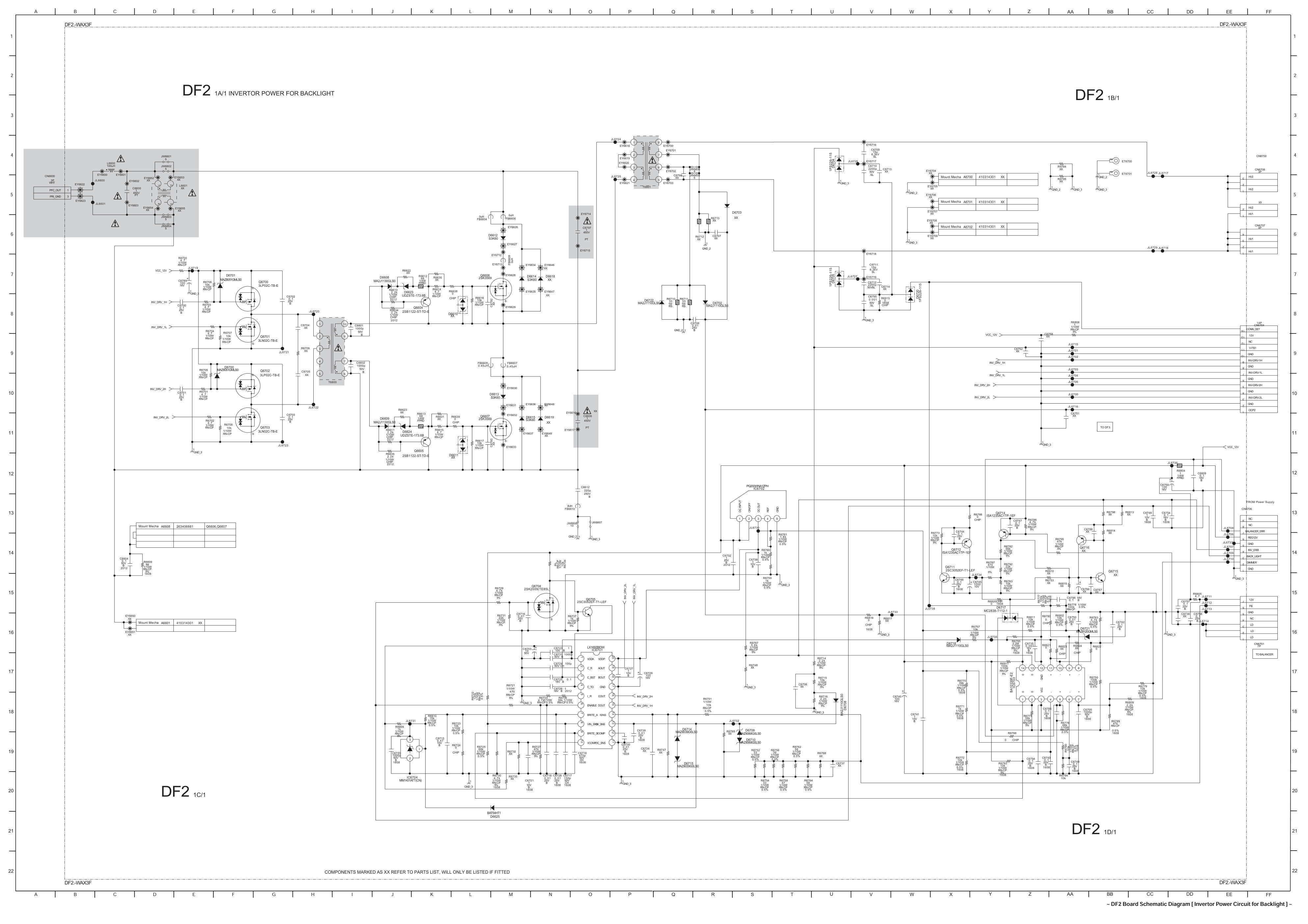 索尼KLV-46W300A液晶电视背光板电路图-0 索尼KLV-46W300A液晶电视背光板电路图-0