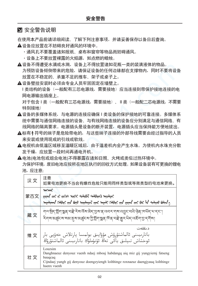 TCL L40F3303B液晶电视说明书-2 TCL L40F3303B液晶电视说明书-2