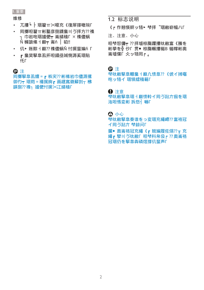 飞利浦206V3L显示器用户手册-3