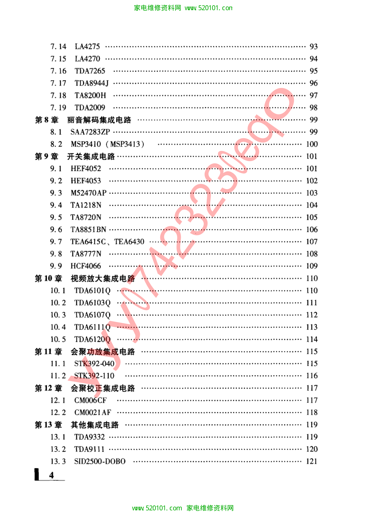 长虹彩色电视机上门速修速查手册-6 长虹彩色电视机上门速修速查手册-6