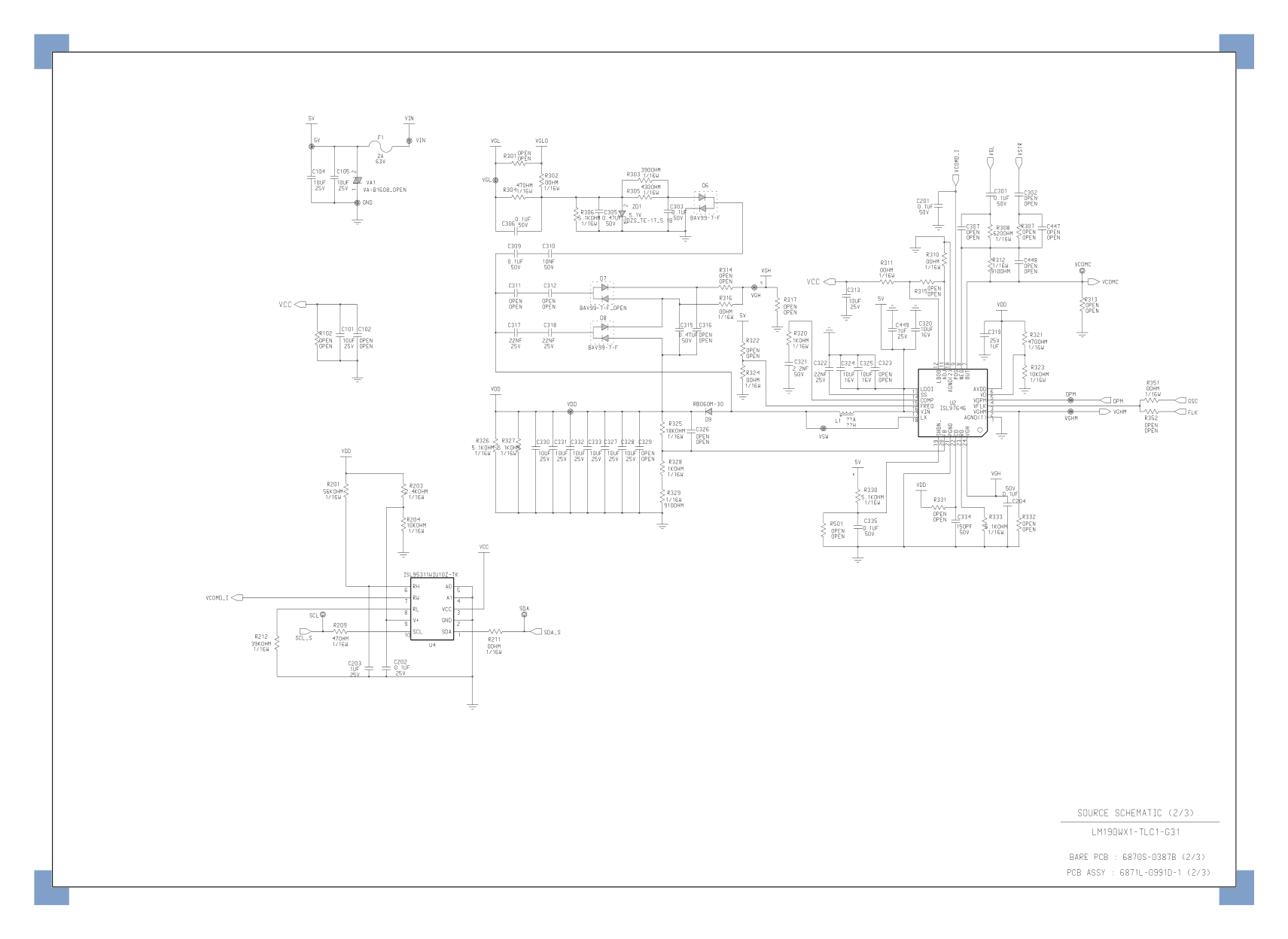 LG LM190WX1-TLC1-731逻辑板电路原理图-1 LG LM190WX1-TLC1-731逻辑板电路原理图-1