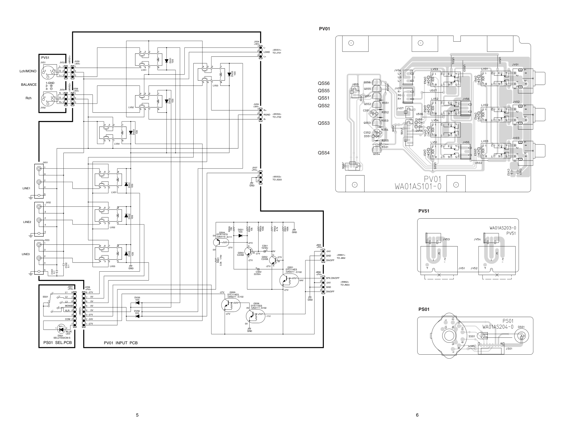马兰士MARANTZ PA01F1S音响电路图-5