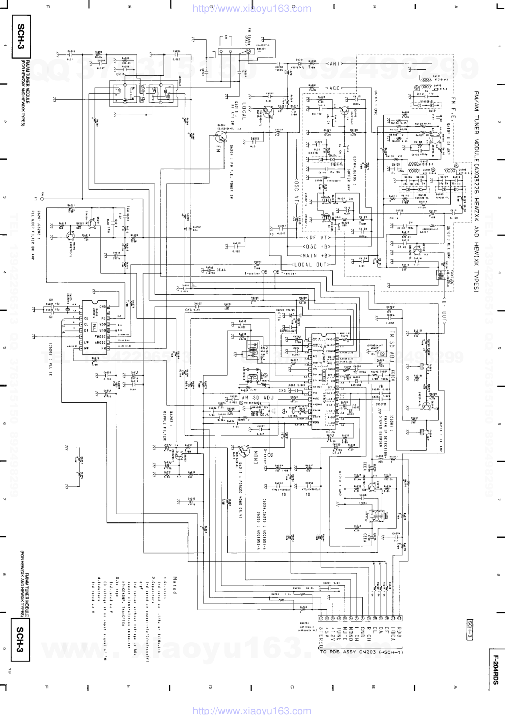 先锋PIONEER F-204RDS音响电路图-8