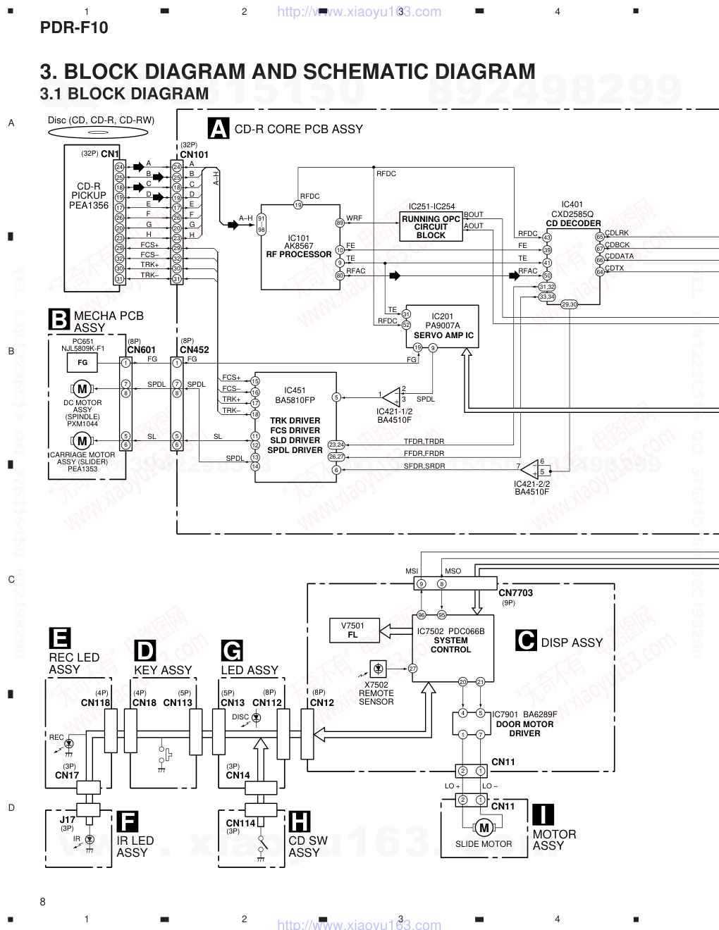 先锋PIONEER PDR-F10音响电路图-7 先锋PIONEER PDR-F10音响电路图-7