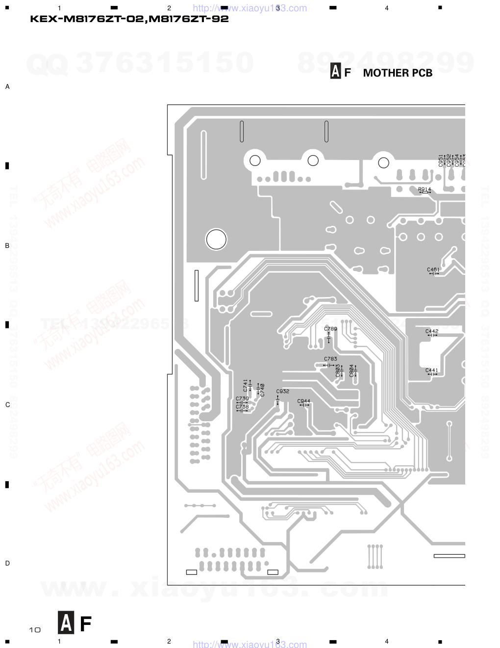 先锋PIONEER KEX-M8176ZT音响电路图-9