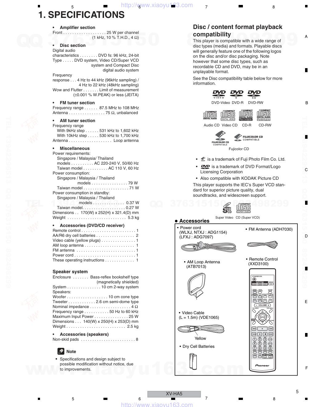 先锋PIONEER XV-HA5电路图-4