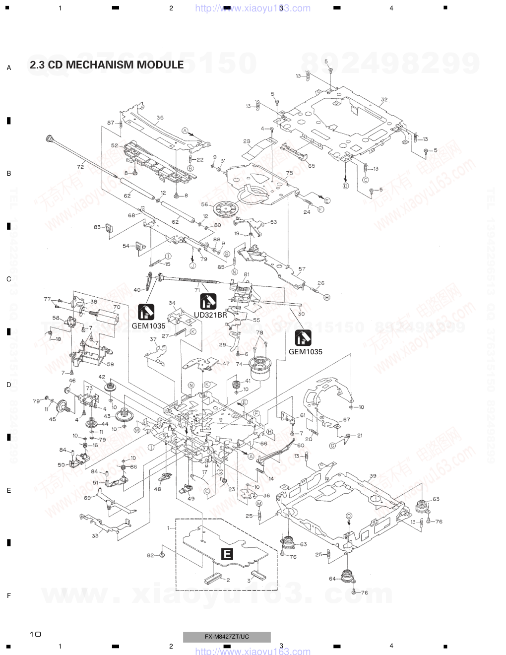 先锋PIONEER FX-M8427ZT音响电路图-9 先锋PIONEER FX-M8427ZT音响电路图-9