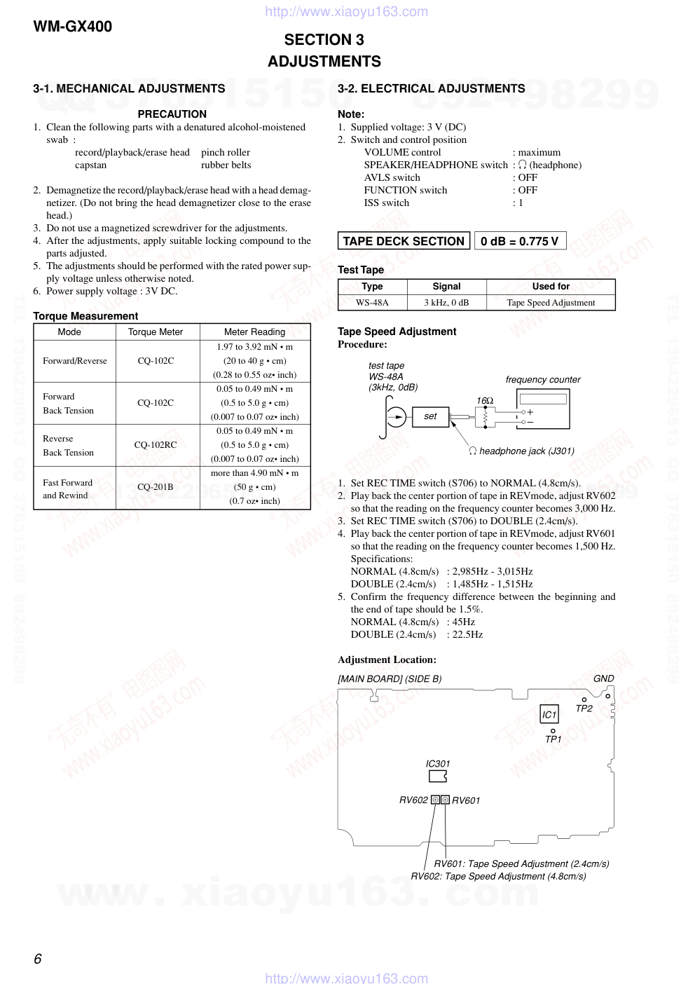 索尼SONY WM-GX400电路图-5 索尼SONY WM-GX400电路图-5