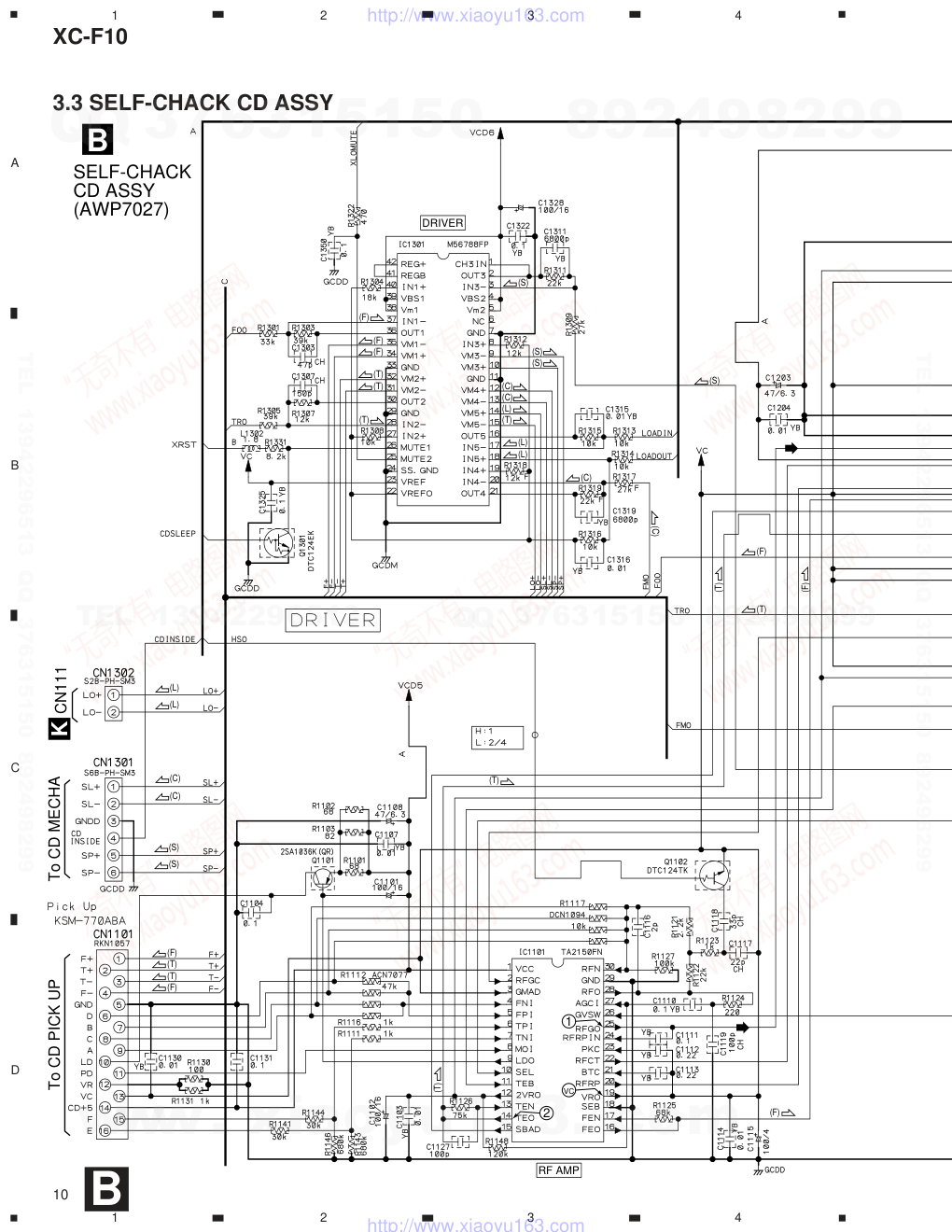 先锋PIONEER XC-F10电路图-9 先锋PIONEER XC-F10电路图-9