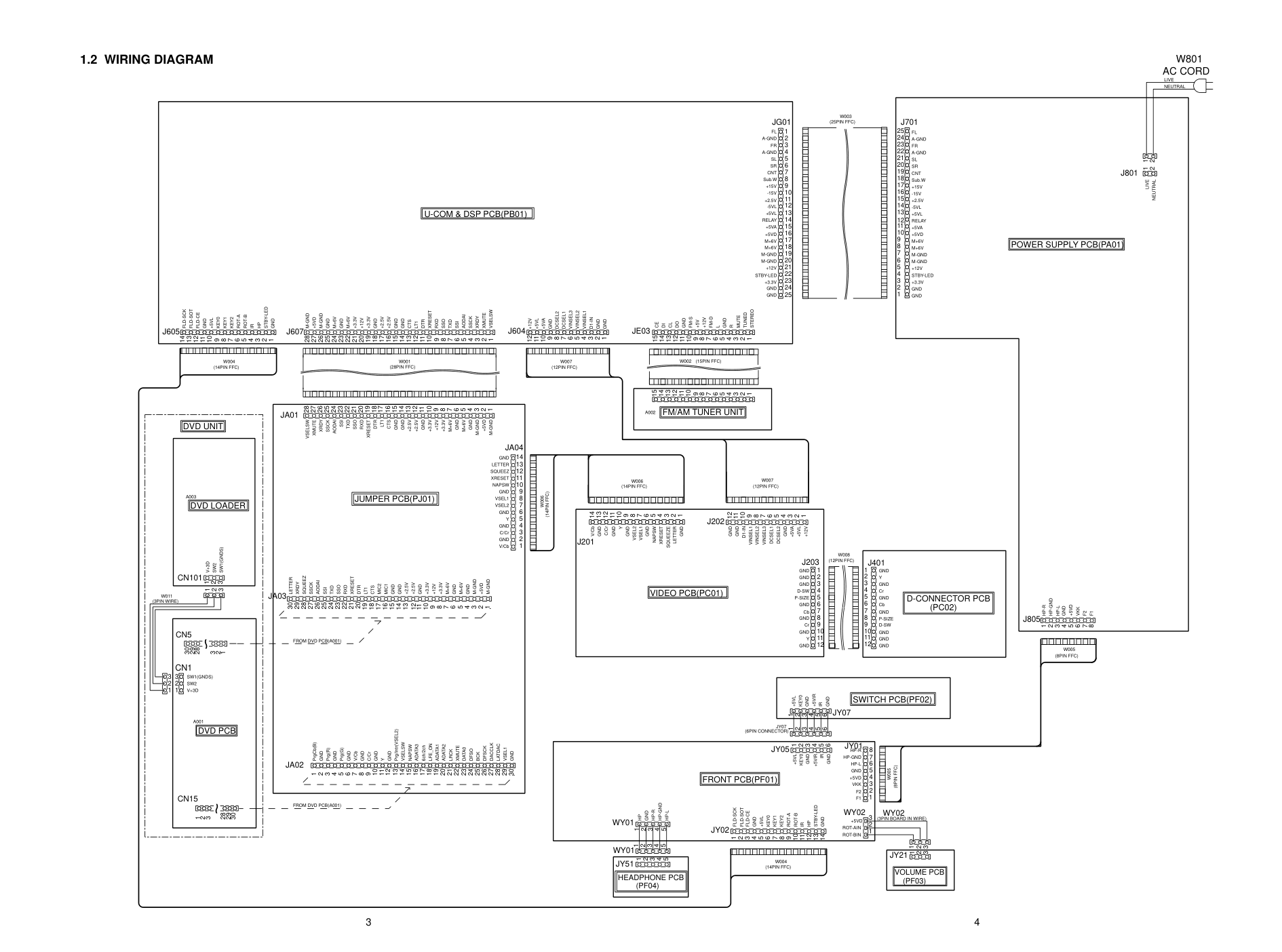 马兰士MARANTZ ER3000F1S音响电路图-4 马兰士MARANTZ ER3000F1S音响电路图-4
