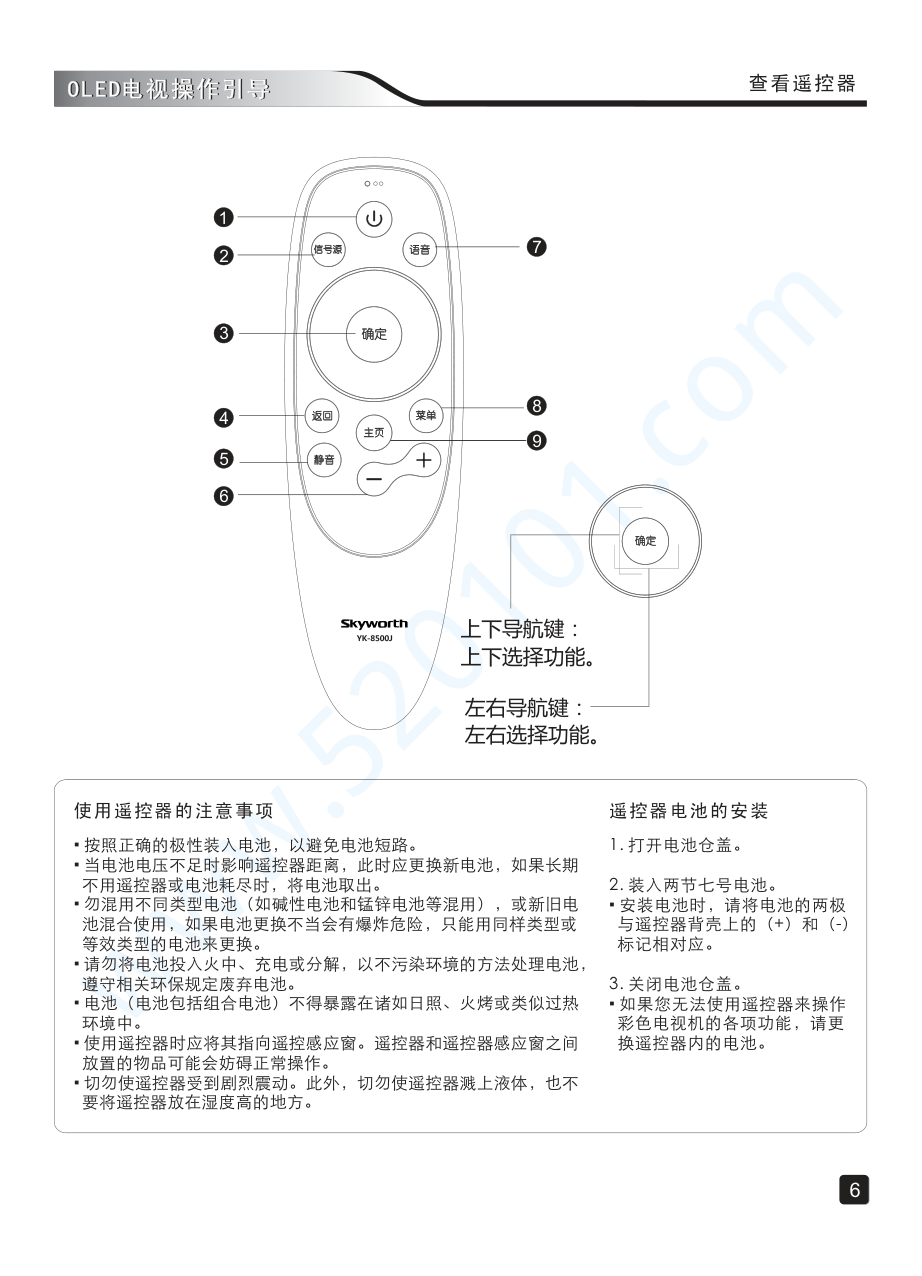 创维65S9-1液晶电视说明书-7