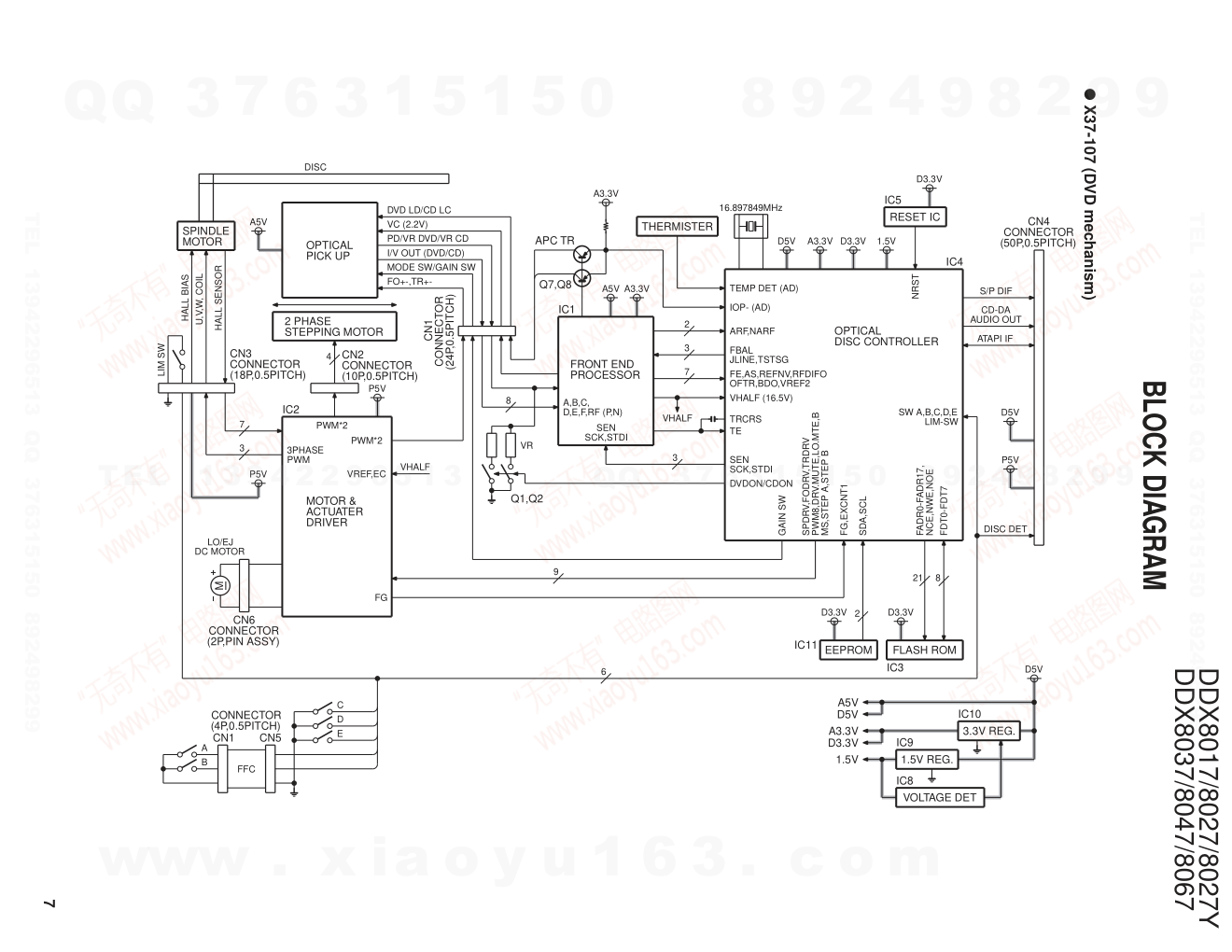 建伍KENWOOD DDX8017 DVD监听机电路图-6 建伍KENWOOD DDX8017 DVD监听机电路图-6