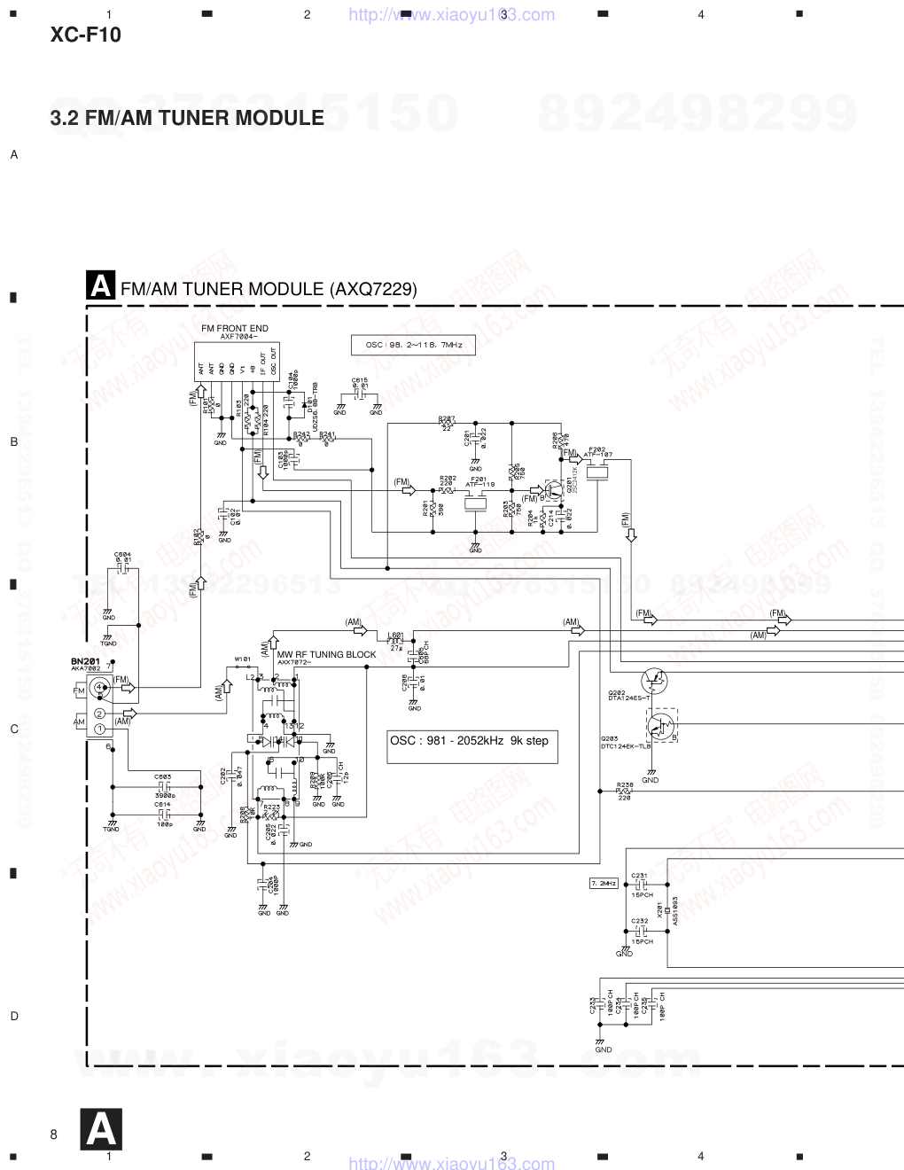 先锋PIONEER XC-F10电路图-7 先锋PIONEER XC-F10电路图-7