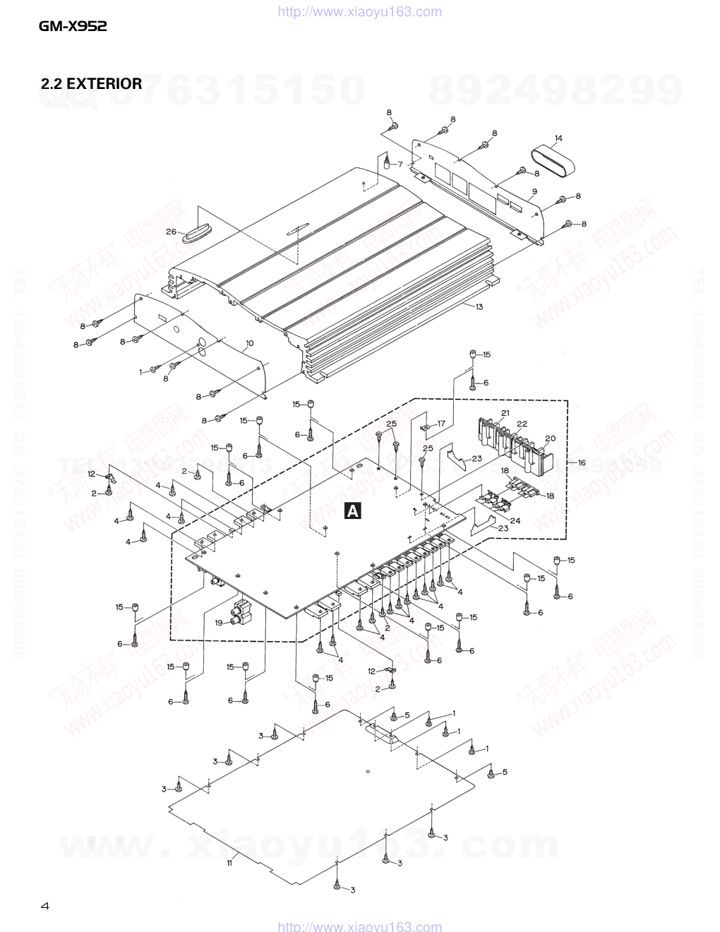 先锋PIONEER GM-X952音响电路图-3 先锋PIONEER GM-X952音响电路图-3