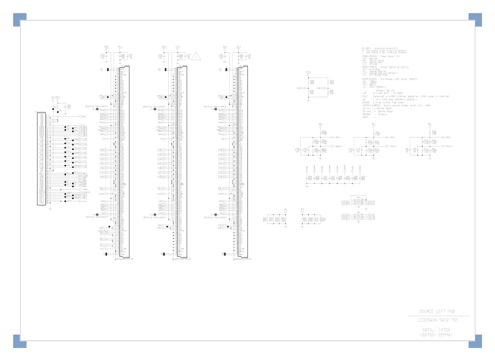 LG LC320WXN-SAC1-721(EN)逻辑板电路原理图-2 LG LC320WXN-SAC1-721(EN)逻辑板电路原理图-2
