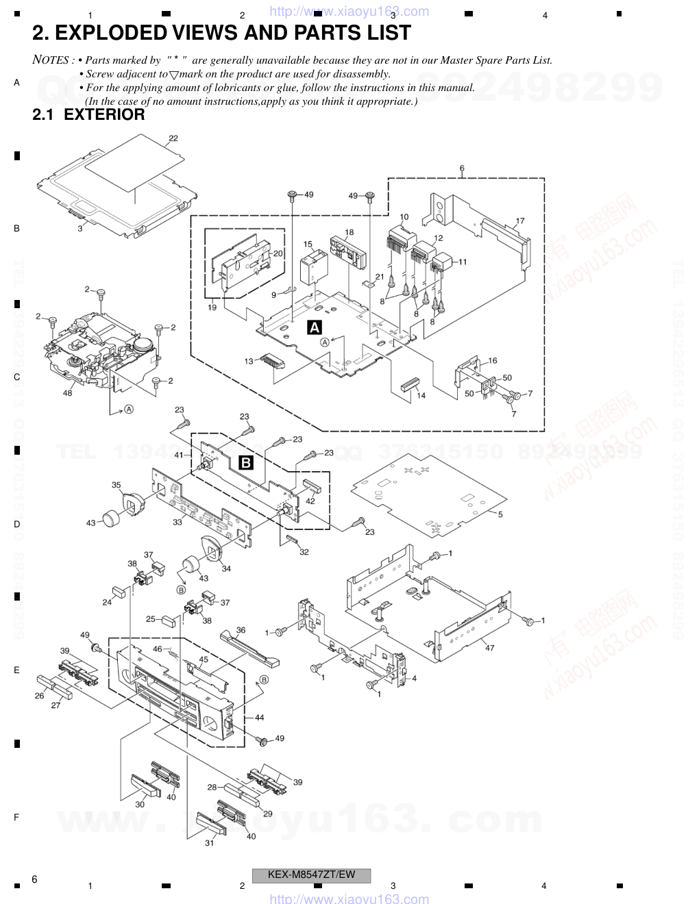 先锋PIONEER KEX-M8647ZT音响电路图-5