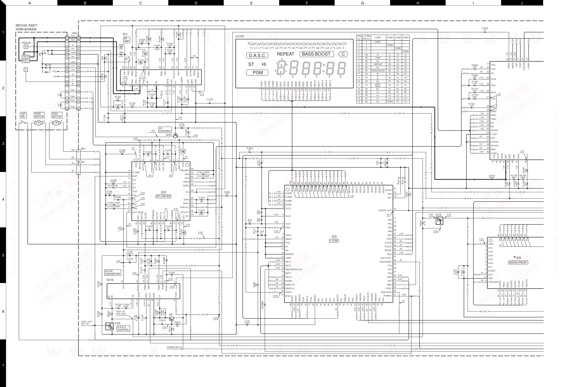 建伍KENWOOD DPC-797 便携式CD播放机维修手册-5