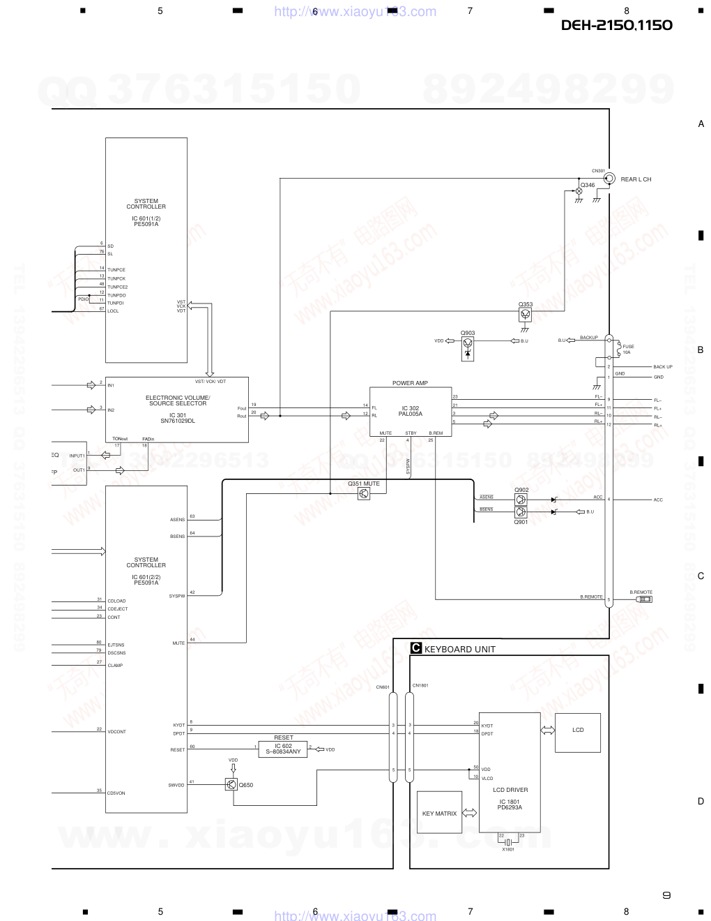 先锋PIONEER DEH-1150X1M电路图-8