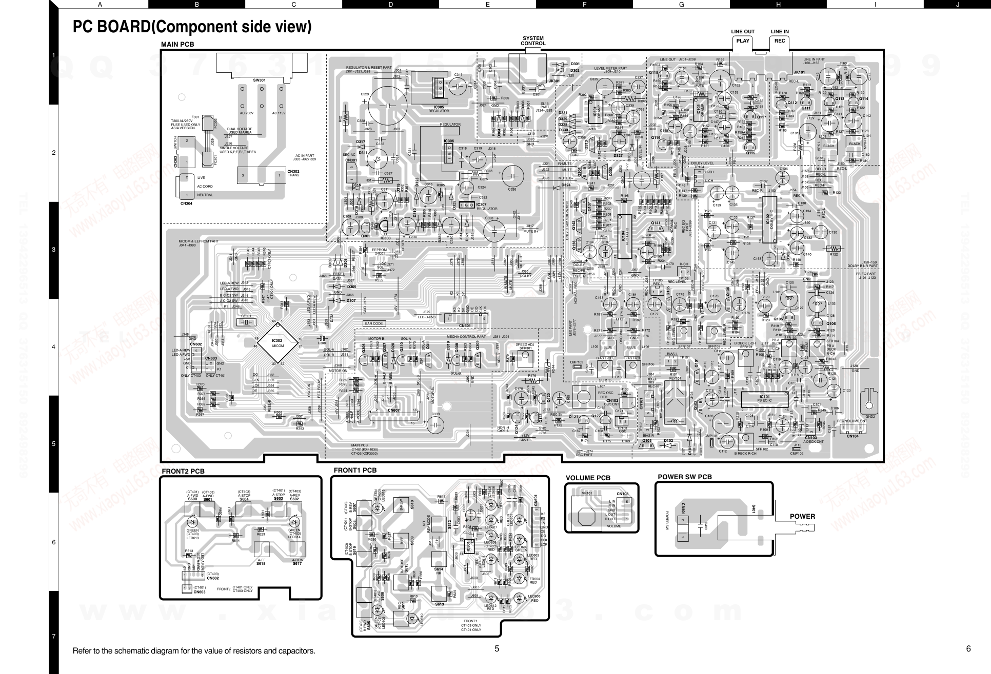 建伍KENWOOD CT-401双碟播放机电路图-4 建伍KENWOOD CT-401双碟播放机电路图-4