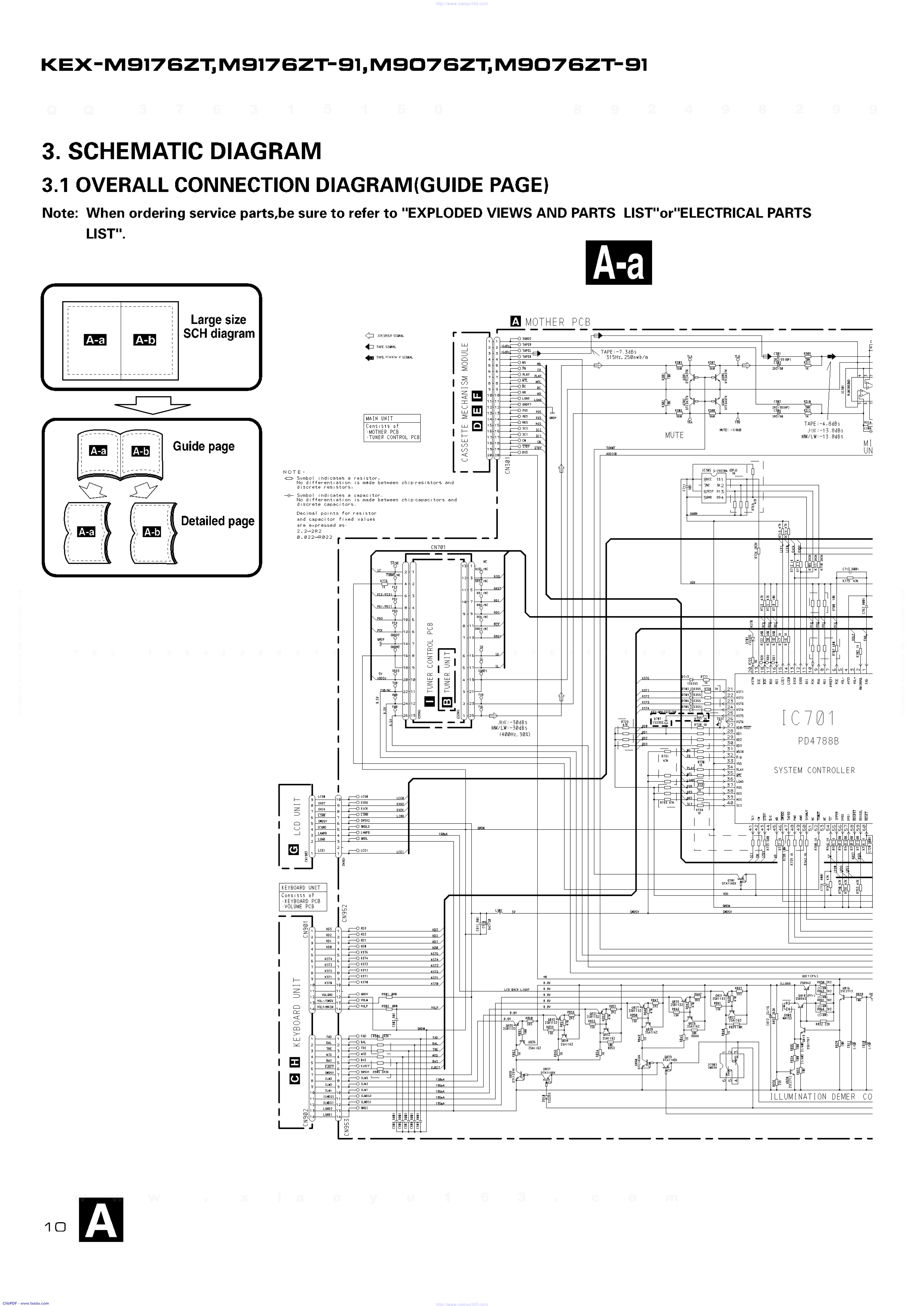 先锋PIONEER KEX-M9076音响电路图-9 先锋PIONEER KEX-M9076音响电路图-9