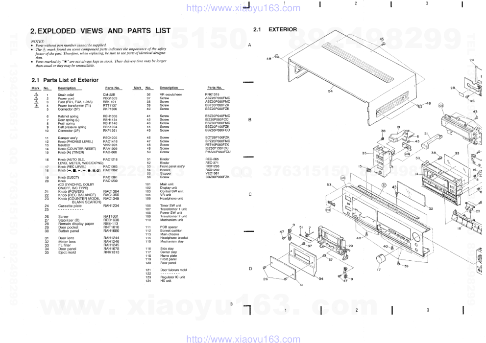 先锋PIONEER CT-447S电路图-2 先锋PIONEER CT-447S电路图-2