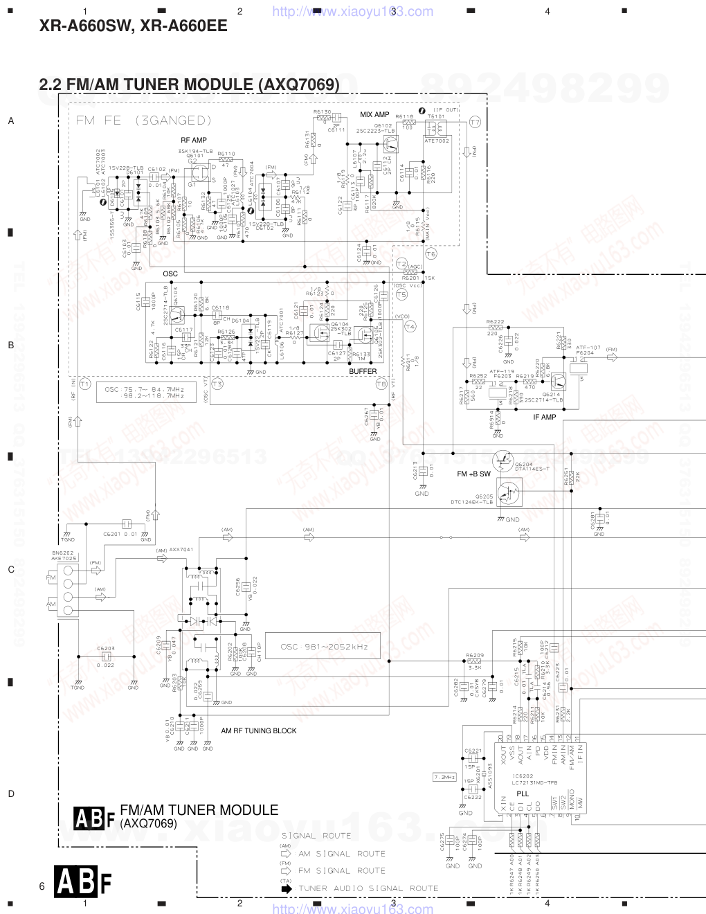 先锋PIONEER XR-A660SW电路图-5 先锋PIONEER XR-A660SW电路图-5