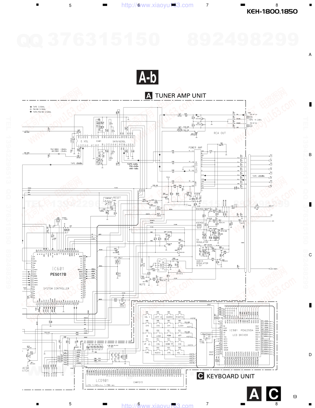 先锋PIONEER KEH-1850音响电路图-8 先锋PIONEER KEH-1850音响电路图-8