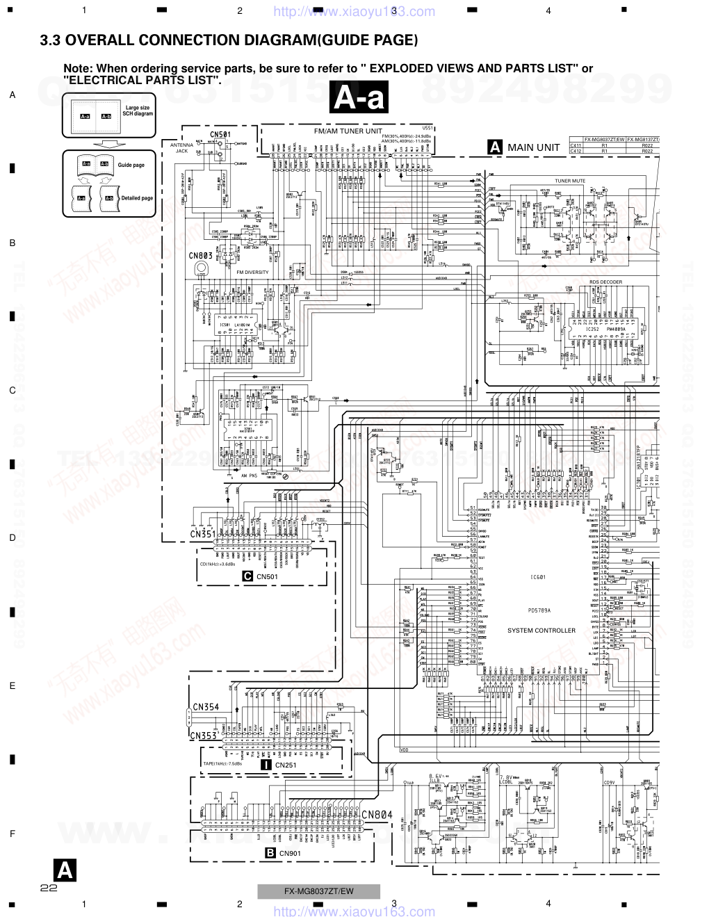 先锋PIONEER FX-MG8137ZT-91音响电路图-5 先锋PIONEER FX-MG8137ZT-91音响电路图-5