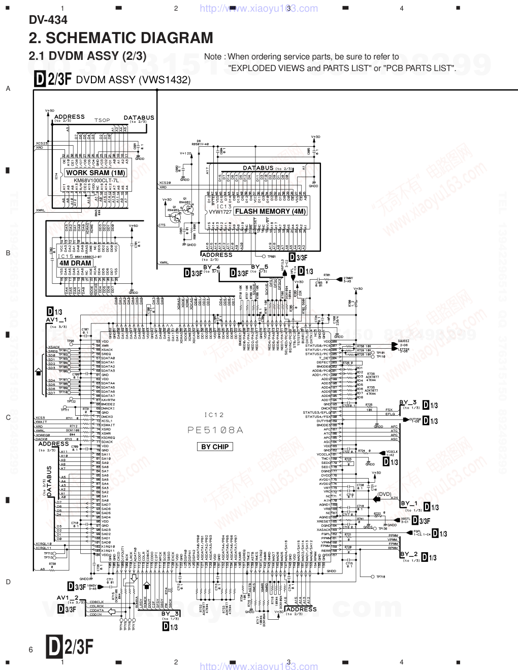 先锋PIONEER DV-434电路图-5