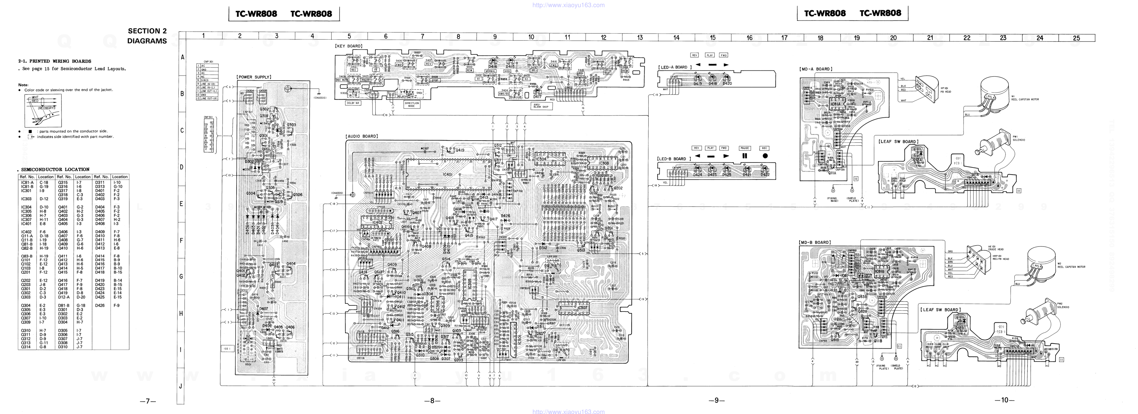 索尼SONY TC-WR808电路图-6