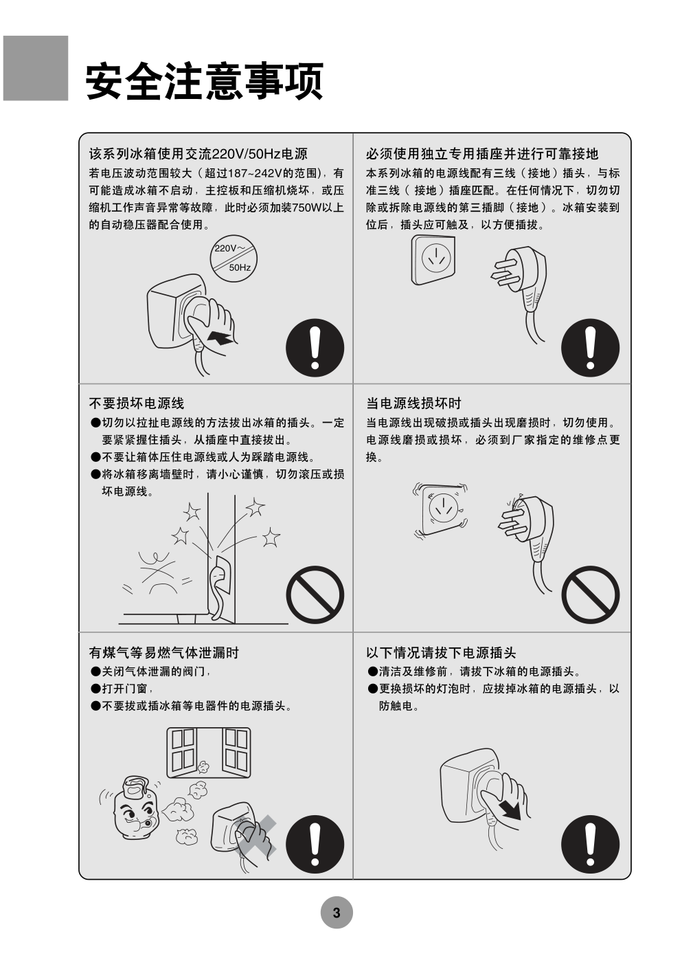 海尔冰箱BCD-218CZB使用说明书-3 海尔冰箱BCD-218CZB使用说明书-3