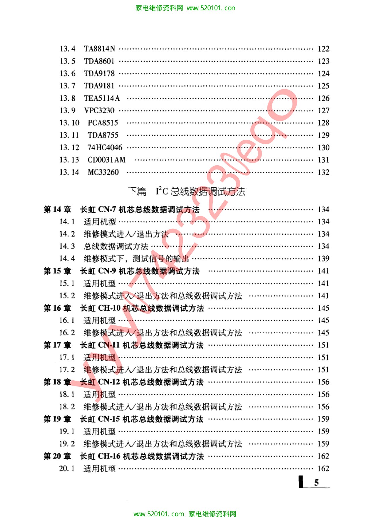 长虹彩色电视机上门速修速查手册-7 长虹彩色电视机上门速修速查手册-7