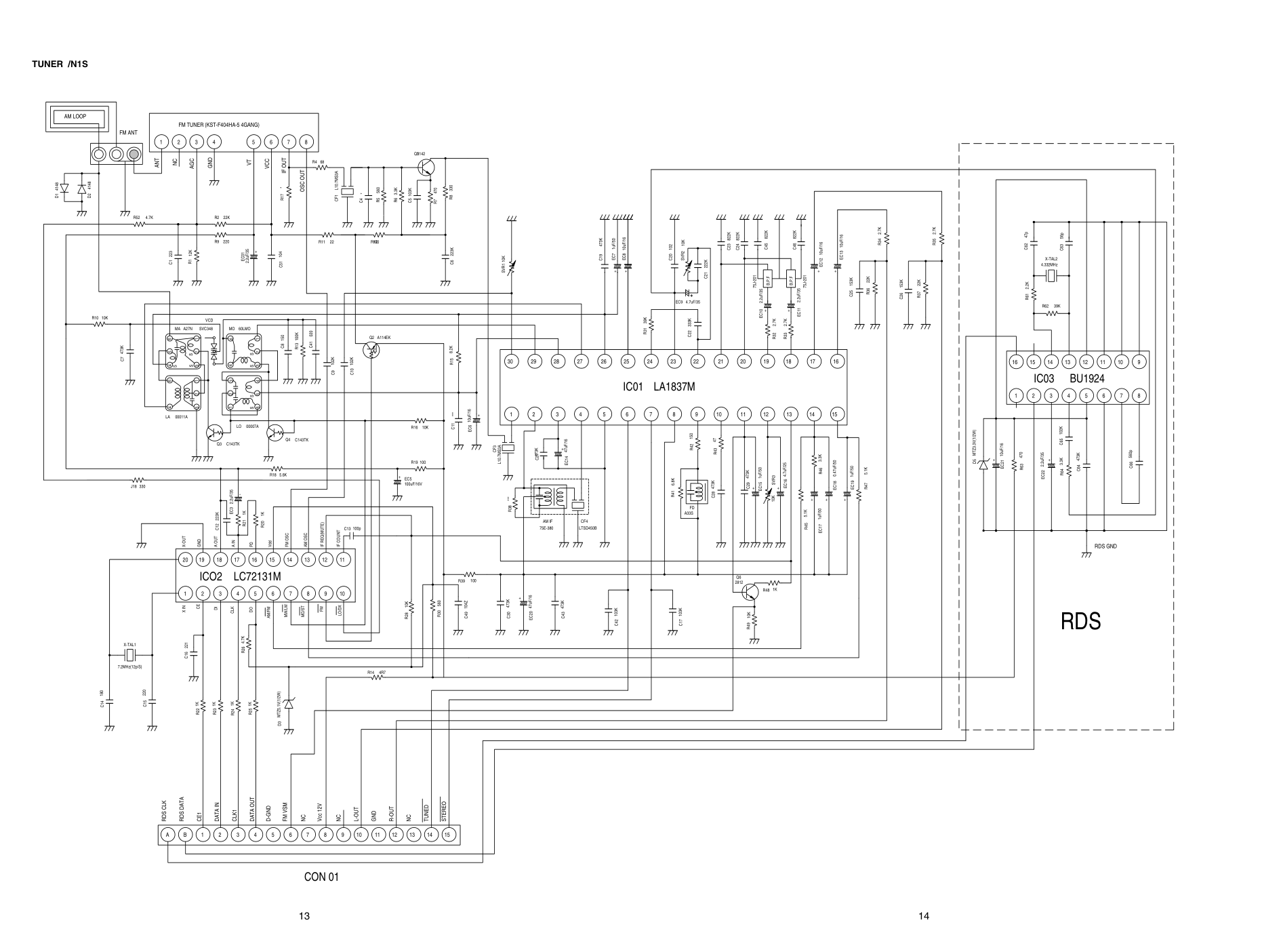 马兰士MARANTZ SR110F1S音响电路图-9