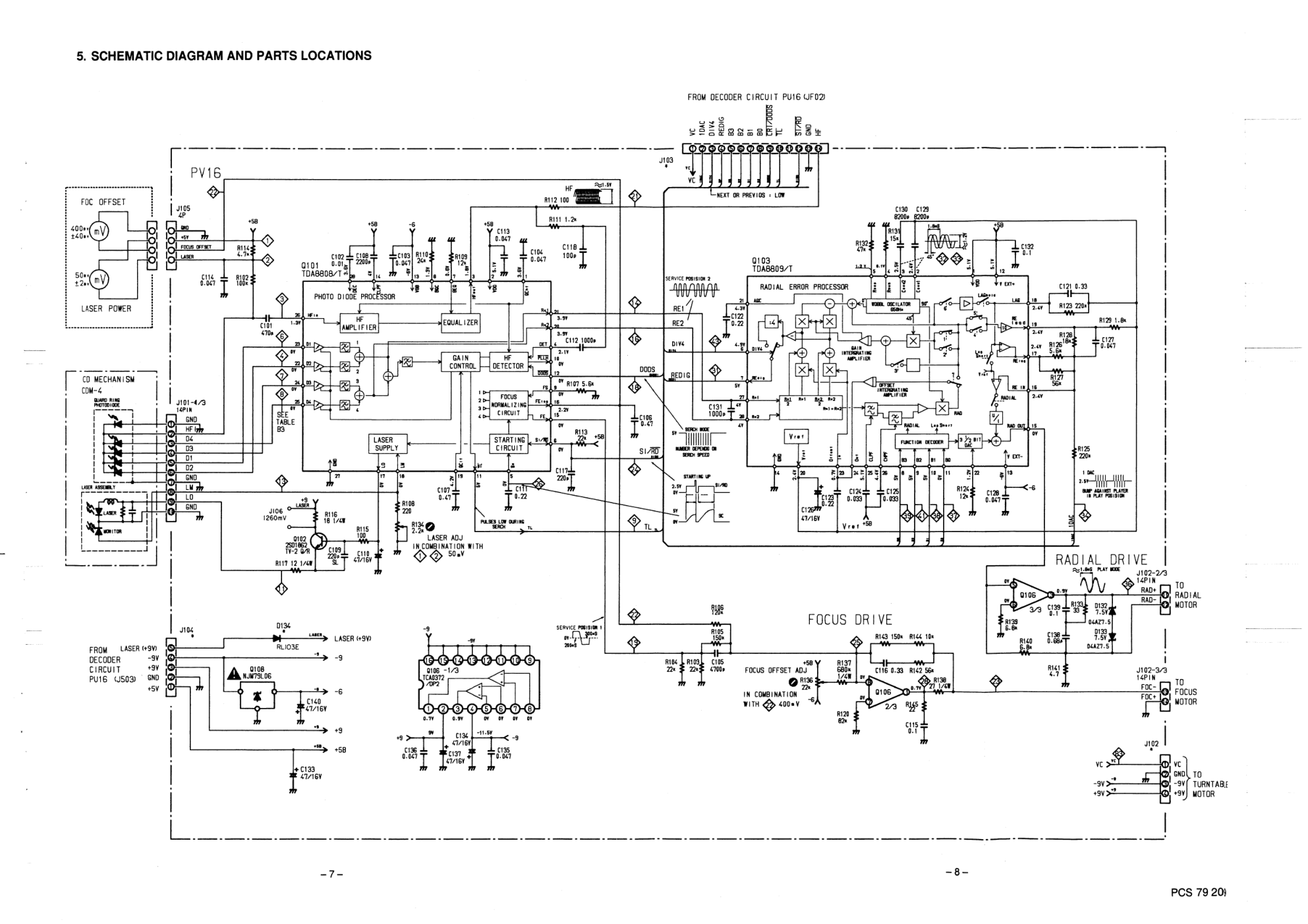 马兰士MARANTZ CD1600G音响电路图-6