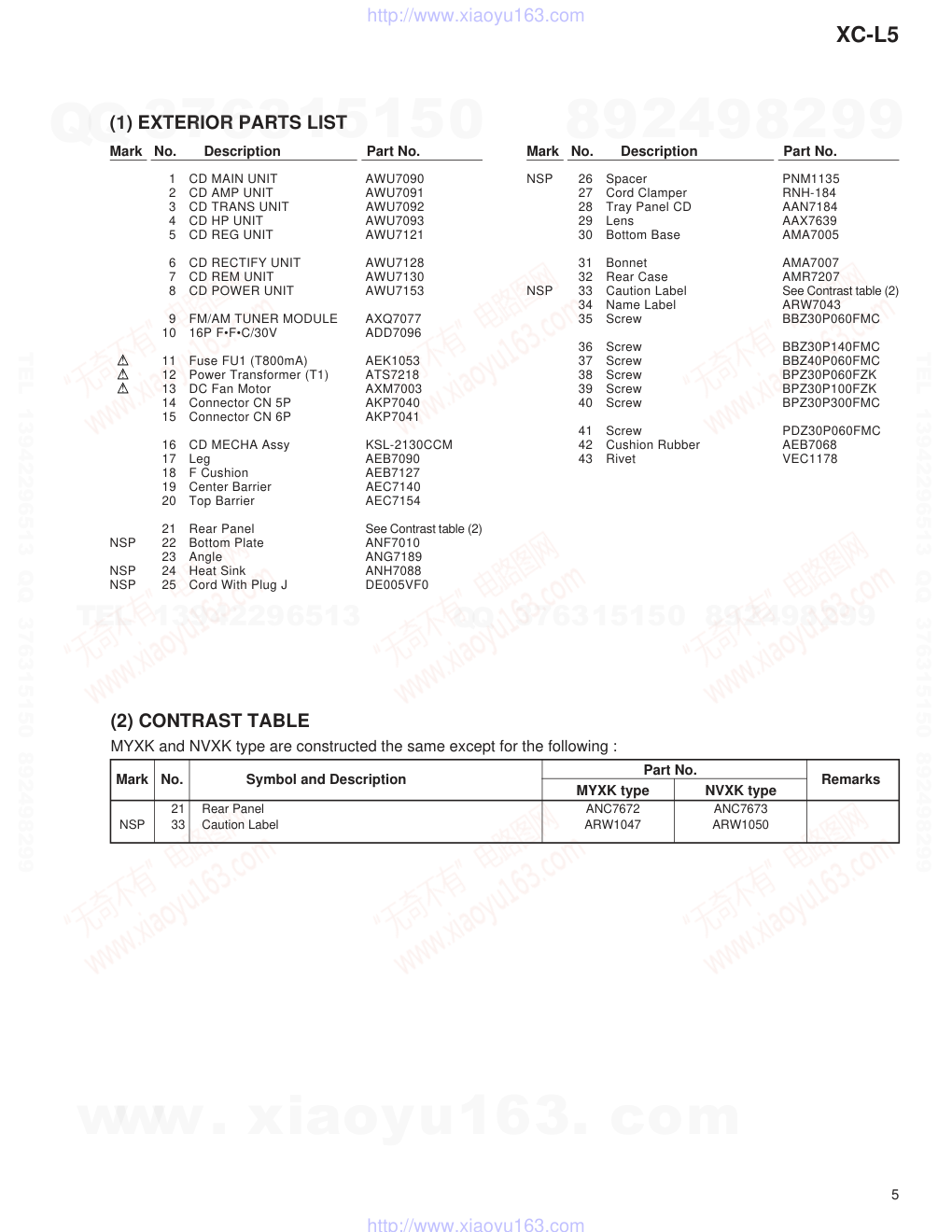 先锋PIONEER XC-L5RRV1997电路图-4 先锋PIONEER XC-L5RRV1997电路图-4