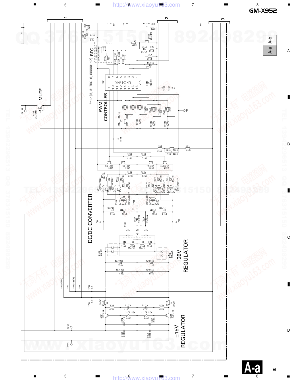 先锋PIONEER GM-X952音响电路图-8 先锋PIONEER GM-X952音响电路图-8