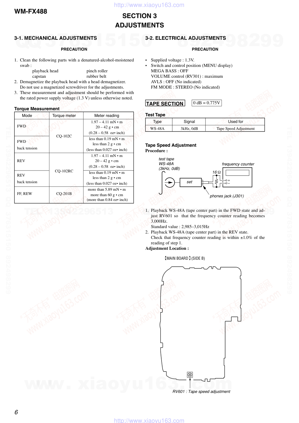 索尼SONY WM-FX488电路图-5 索尼SONY WM-FX488电路图-5