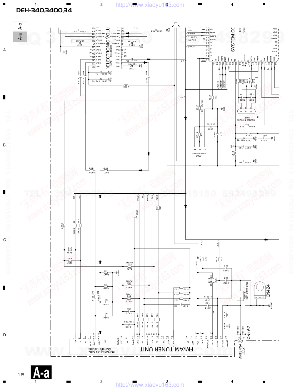 先锋PIONEER DEH-340UC电路图-5