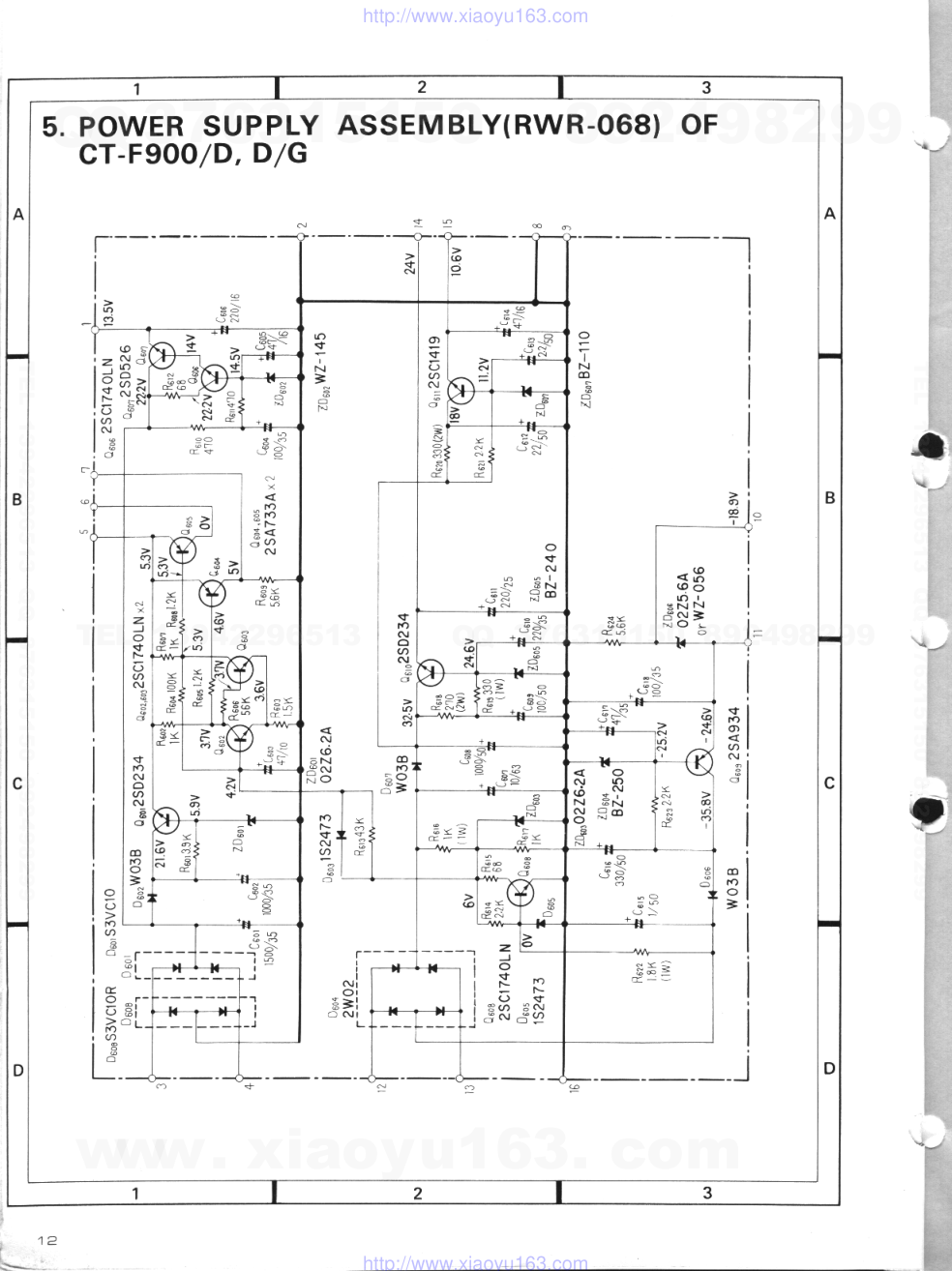 先锋PIONEER CT-F900电路图-7 先锋PIONEER CT-F900电路图-7