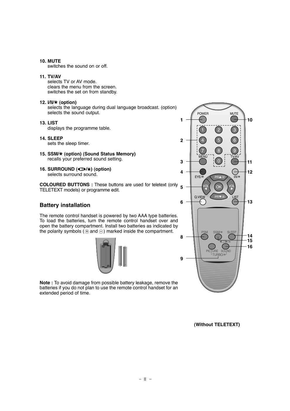 LG CF-14K40KE彩电维修手册和原理图-7 LG CF-14K40KE彩电维修手册和原理图-7