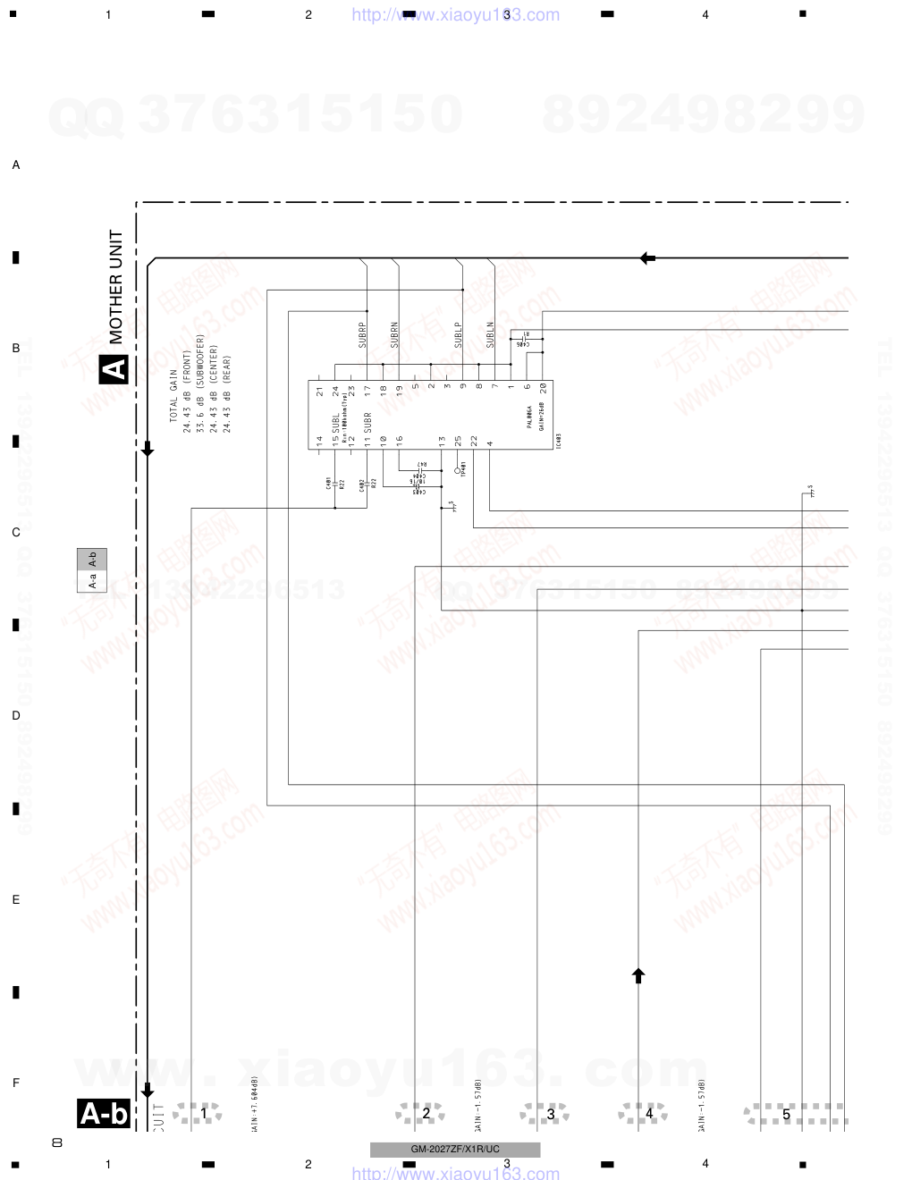 先锋PIONEER GM-2027ZF音响电路图-7 先锋PIONEER GM-2027ZF音响电路图-7