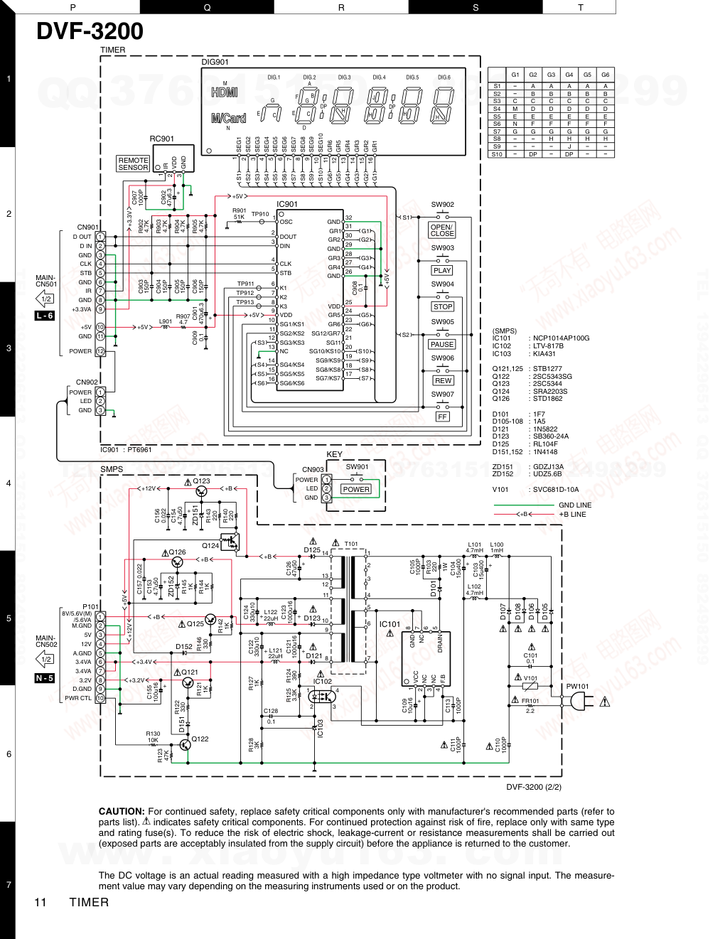 建伍KENWOOD DVF-3200-S 双碟CDDVDVCD播放机电路图-9 建伍KENWOOD DVF-3200-S 双碟CDDVDVCD播放机电路图-9