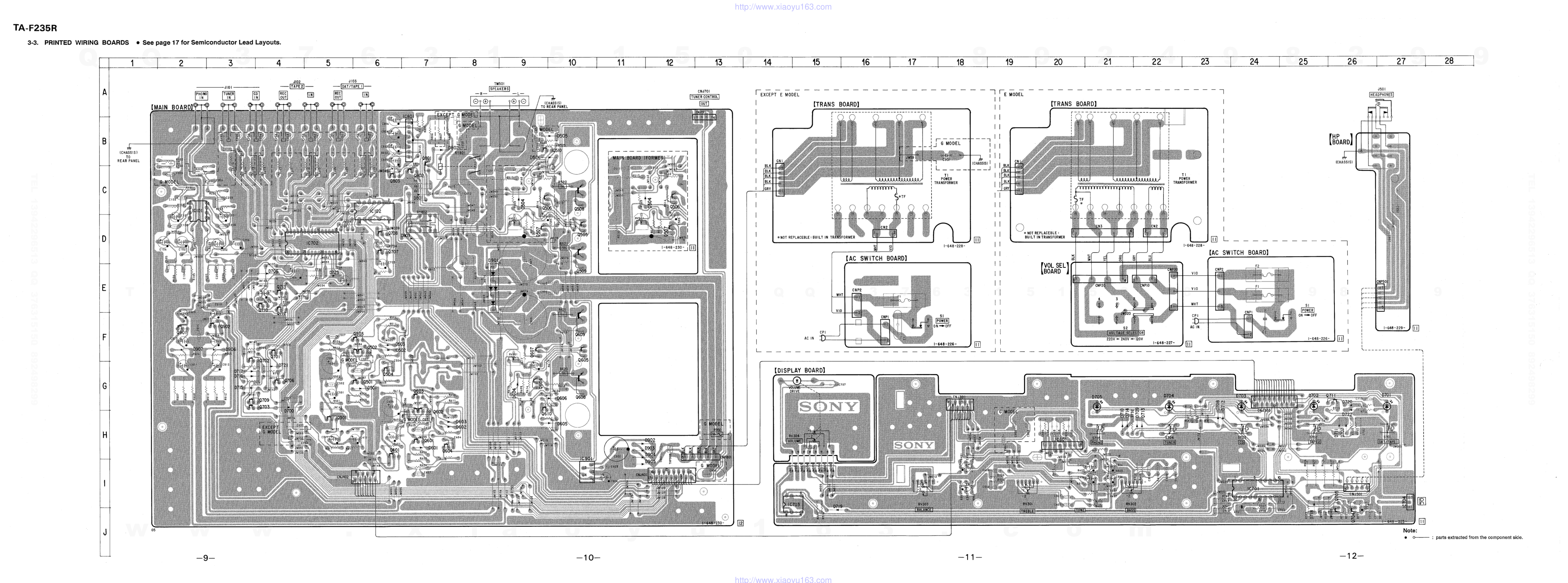 索尼SONY TA-F235R音响电路原理图-7 索尼SONY TA-F235R音响电路原理图-7