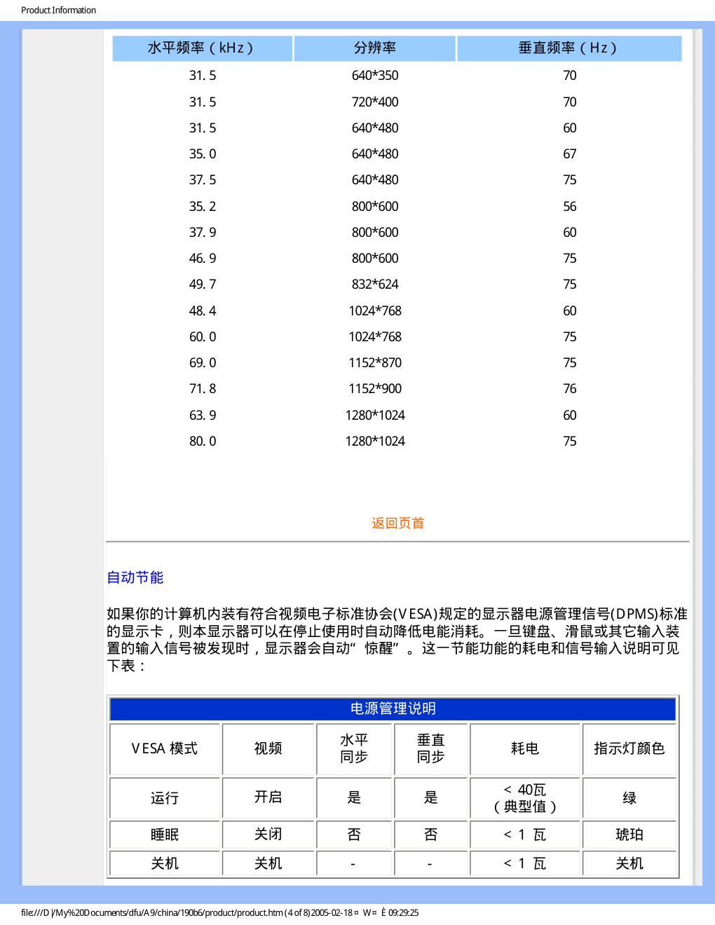 飞利浦190B6CB93液晶显示器说明书-8