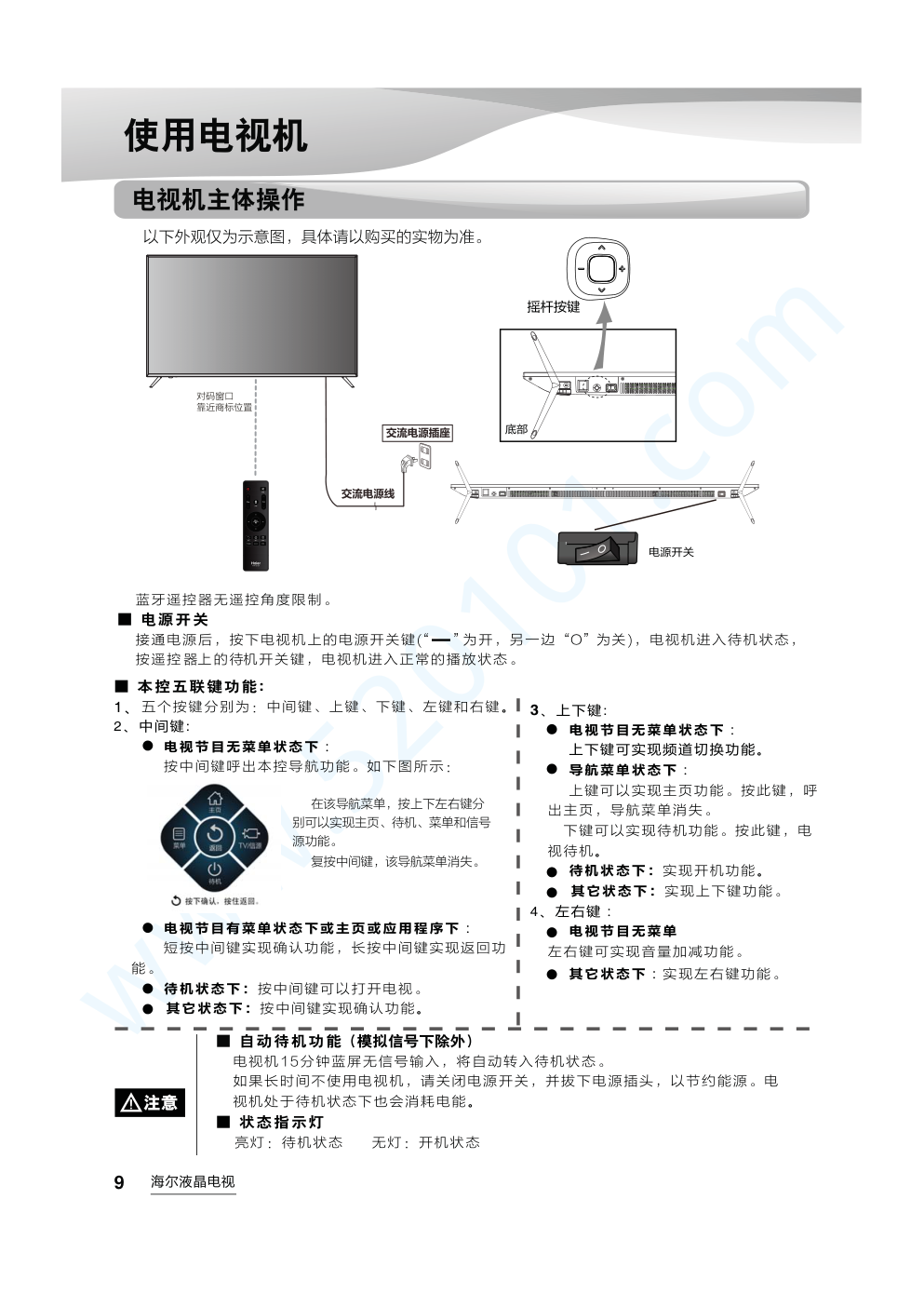 海尔LS55AL88D91液晶电视说明书-9 海尔LS55AL88D91液晶电视说明书-9