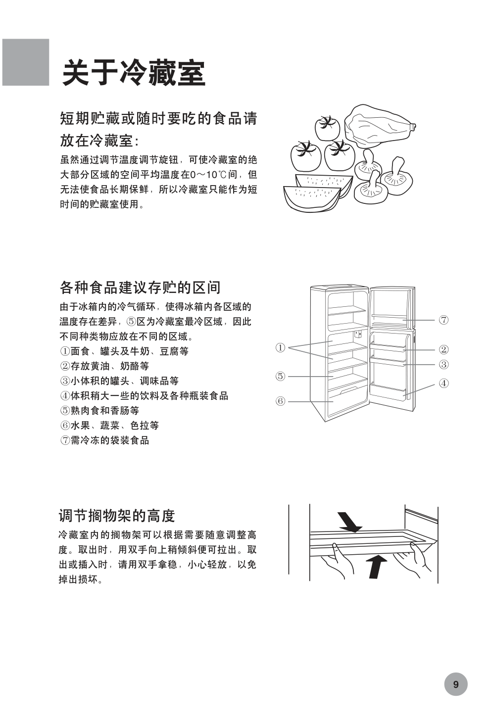 海尔冰箱BCD-130EN使用说明书-9