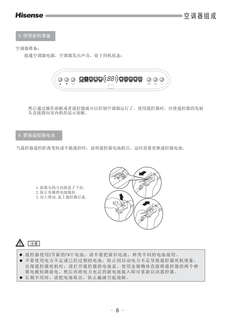 海信空调KFR-71LW99N-2使用说明书-8 海信空调KFR-71LW99N-2使用说明书-8