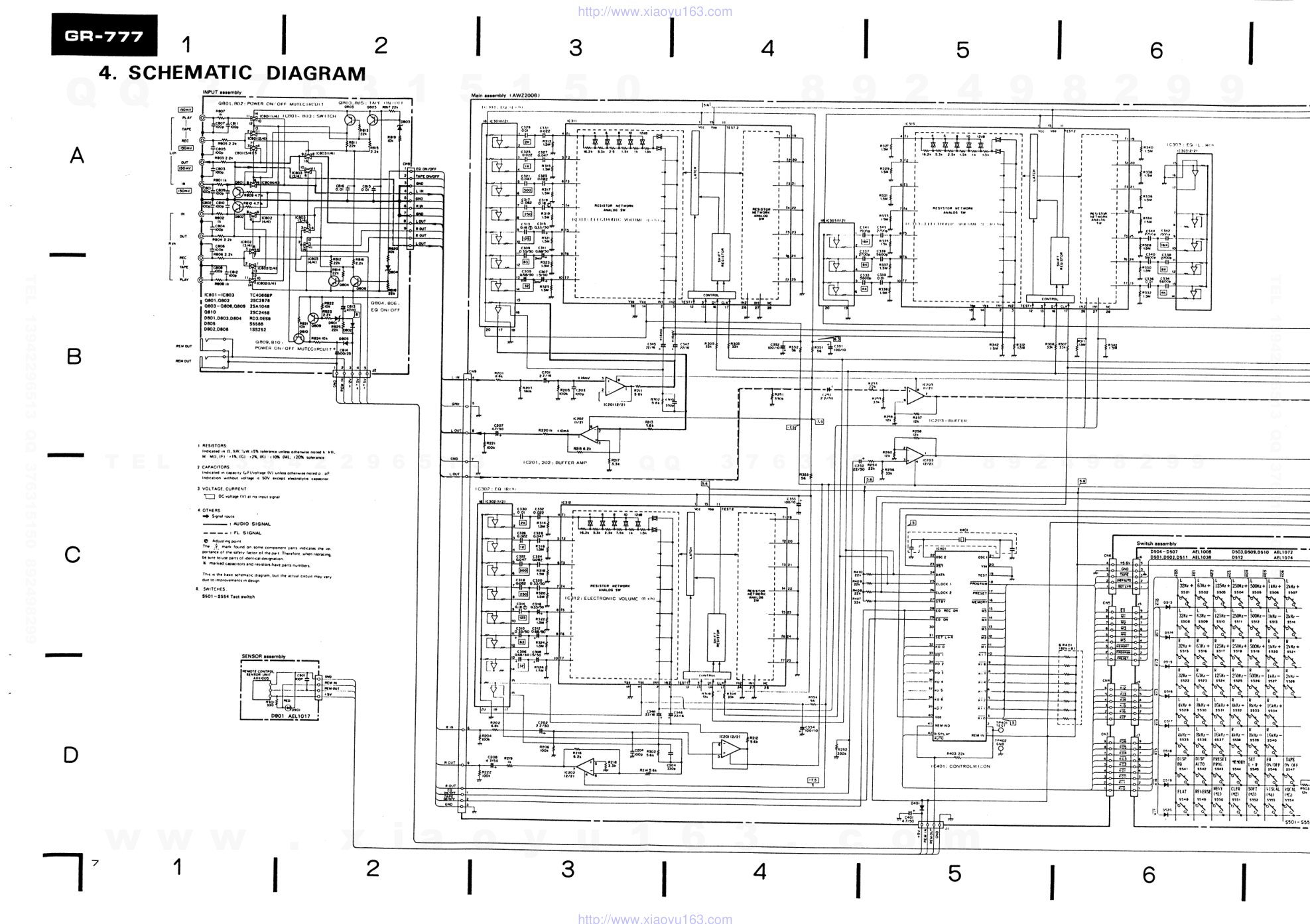 先锋PIONEER GR-777音响电路图-4 先锋PIONEER GR-777音响电路图-4